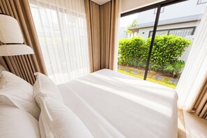 Biệt thự, 2 phòng ngủ, ban công, quang cảnh vườn | Truy cập Internet không dây miễn phí, bộ trải giường 
