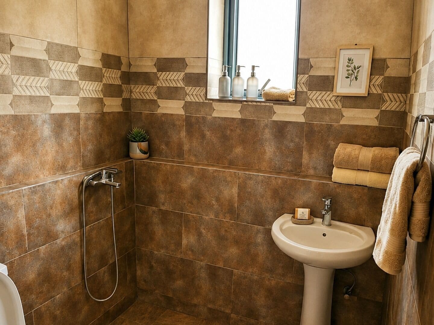 Double Room, Balcony, Mountain View | Bathroom
