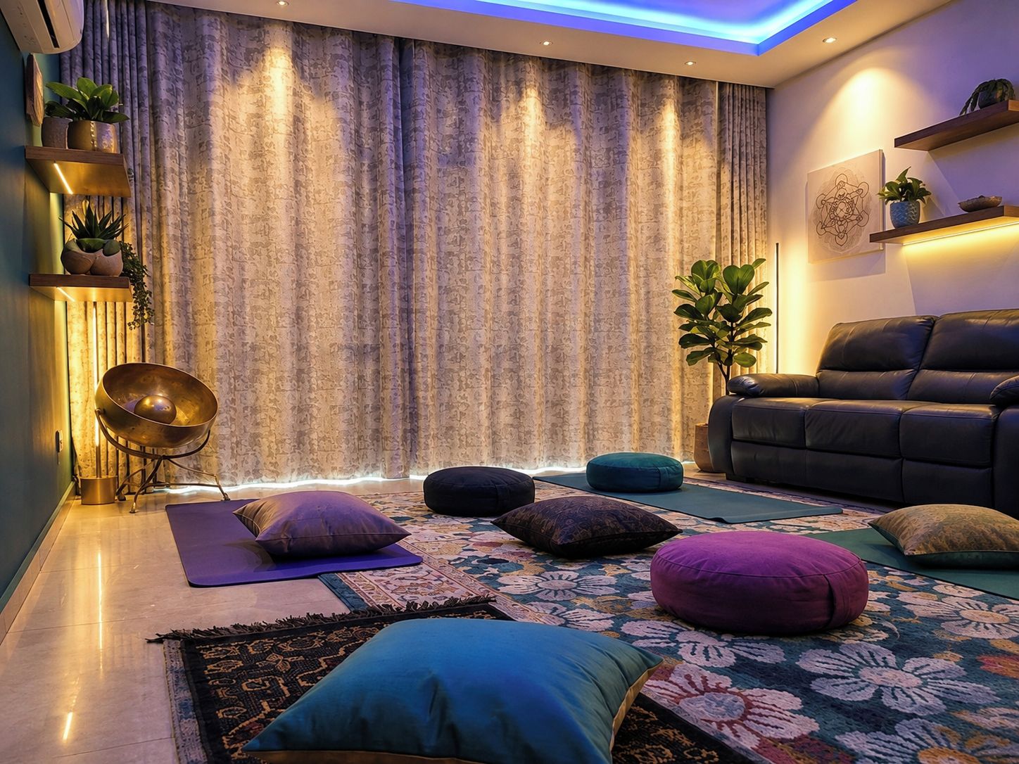 Double Room, Balcony, Mountain View | Living area