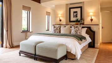 Luxury Double Room, Patio, Garden View | In-room safe, laptop workspace, iron/ironing board (on request)