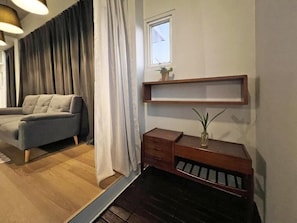 Family Room, Multiple Beds, Non Smoking, Pets allowed | Living area - Human Touch Rooms (Krung Thep Maha Nakhon)