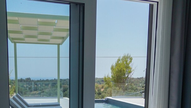 Room - Fantastic 2-bedroom villa with AC in charming τραπεζακι (τραπεζακι)