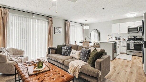 Living area - The Irish Landing | 2BR/2BA | Private Balcony (South Bend)