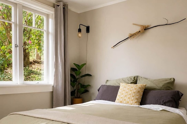 open plan bedroom and living