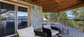 Cozy's lakefront cabin with hot tub and boat slip