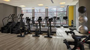 A gym with treadmills, elliptical machines, and stationary bikes. - Luxury Studio Suites in Westin Riverfront Villa in Avon, CO -Minimum 3 nights (Avon)