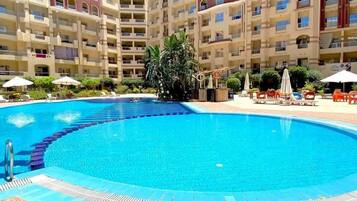Room, 1 Bedroom, Accessible, Smoking | Pool | Indoor pool