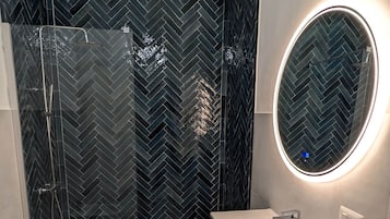 Hair dryer, towels
