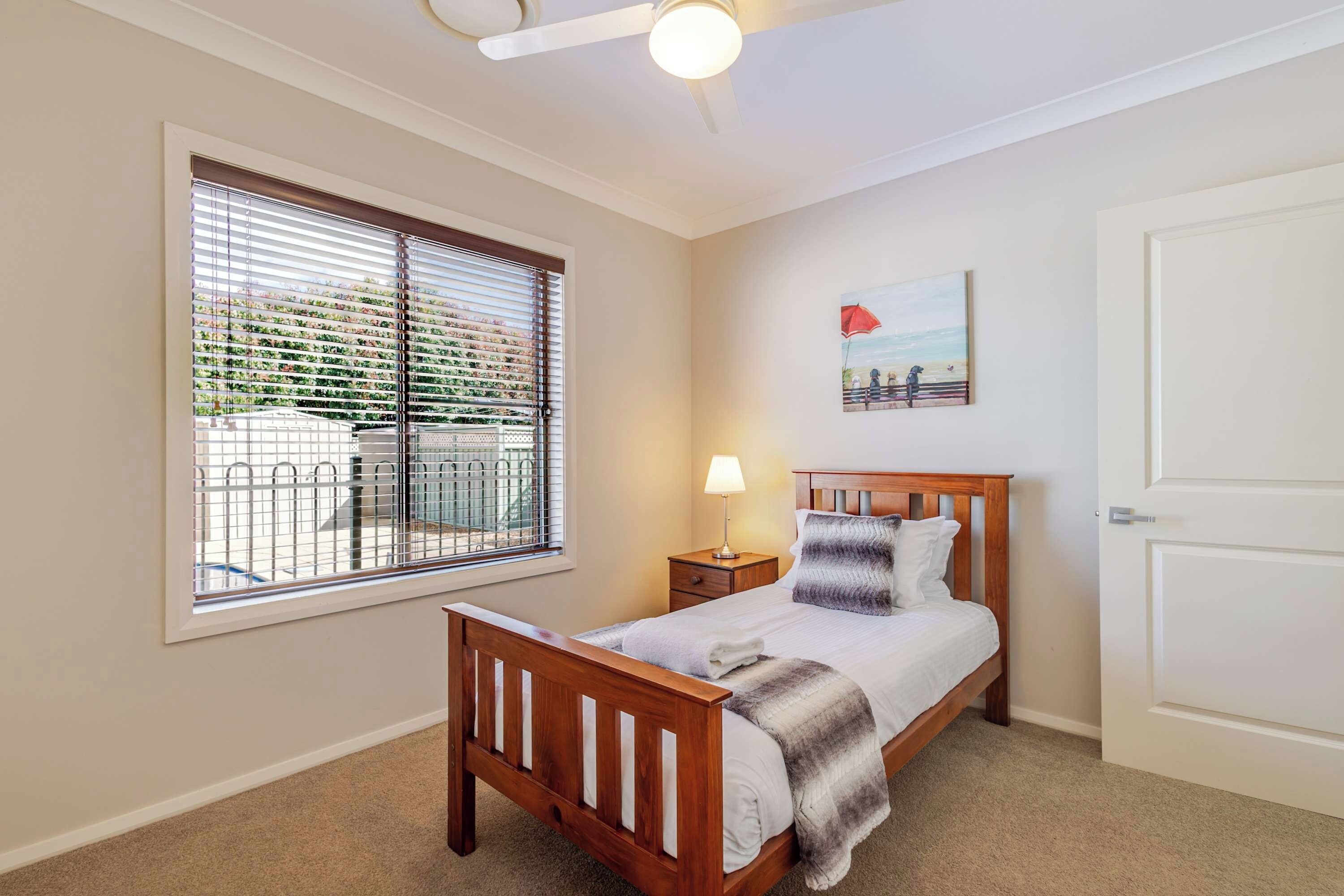Desk, iron/ironing board, travel crib, WiFi (free)