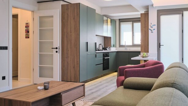 Living area - Cassiopeia, 2BR, Sea View Balcony Best Loc (Kadıköy)