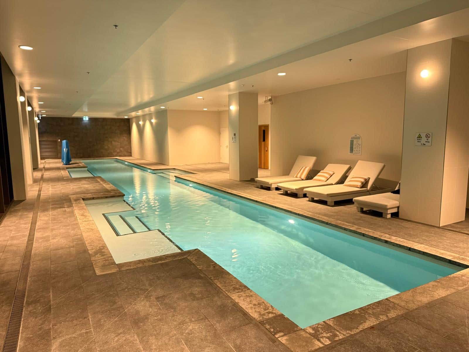 A heated pool