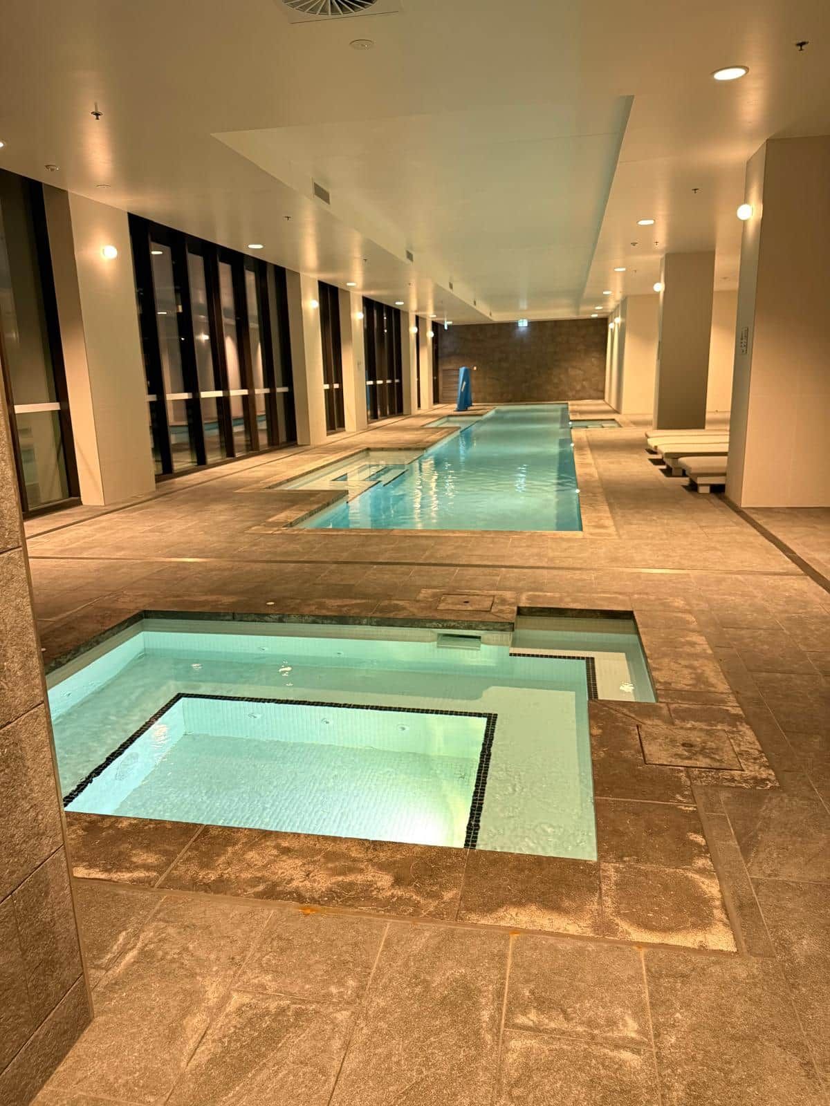 A heated pool