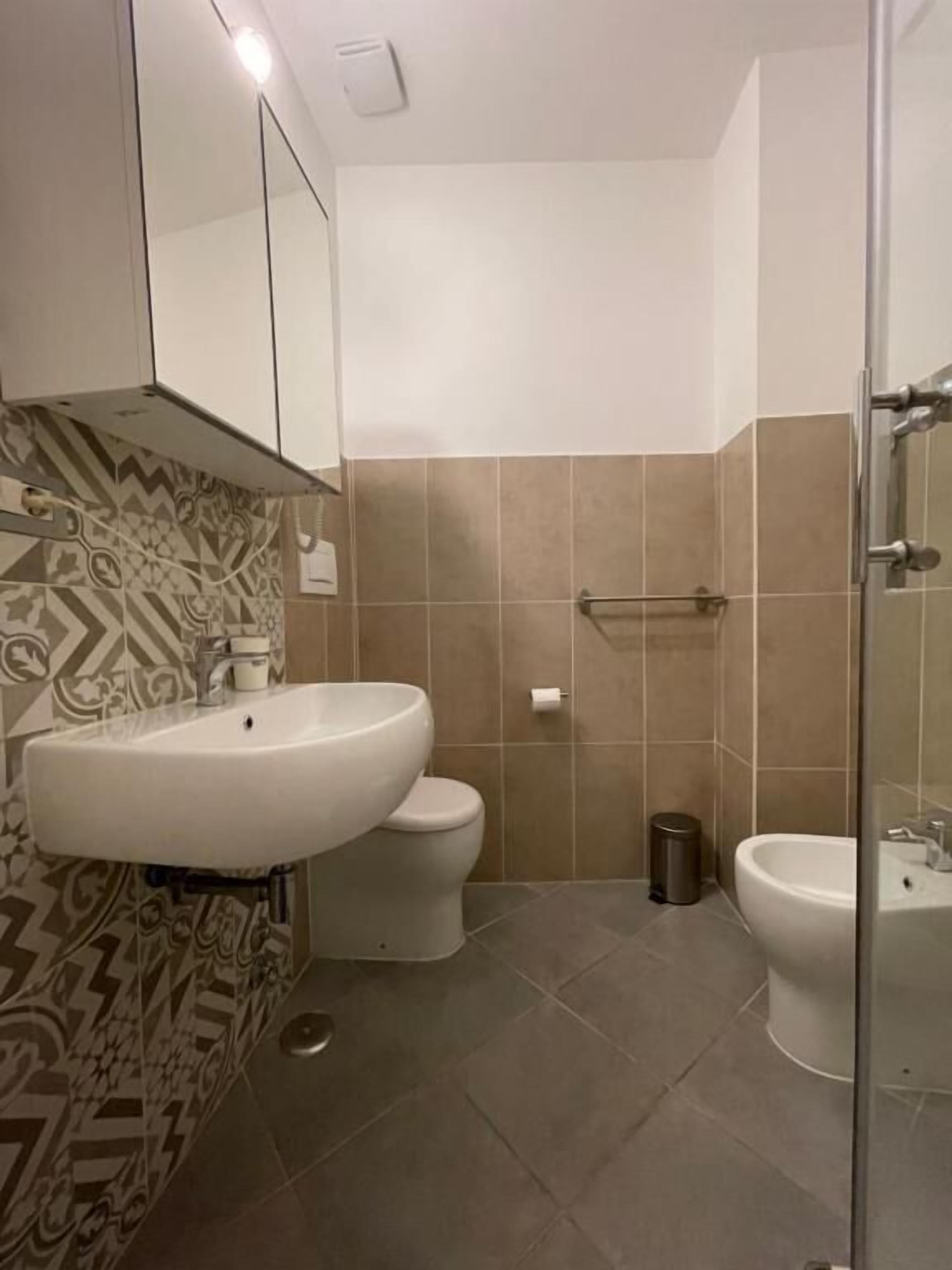 Double or Twin Room, City View | Bathroom | Free toiletries