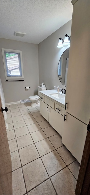 Shower, hair dryer, towels, soap - Central MN Escape-near St. Cloud 4 bedroom (Sauk Rapids)
