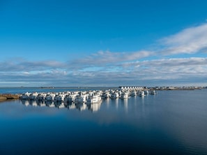 A marina with numerous docked boats and a clear sky. - Holiday Home in Olpenitz With Swimming Pool (Kappeln)