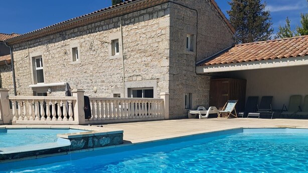 Unclassified image, 1 of 14, button - "Gîte Ferrari" 4–6 guests, Ruoms center, shared pool, private terrace, air conditioning (Ruoms)