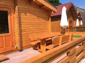 Unclassified image, 2 of 19, button - Holiday Home 'Base-Butze Hohegeiß Log Cabin Harz' with Wi-Fi and Air Conditioning (Braunlage)