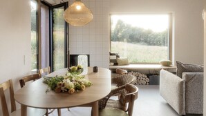 Dining - Cozy 2-bedroom house with hot tub, surrounded by nature, next to Cracow (Biskupice)