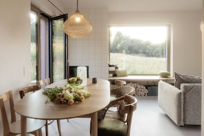 Dining - Cozy 2-bedroom house with hot tub, surrounded by nature, next to Cracow (Biskupice)