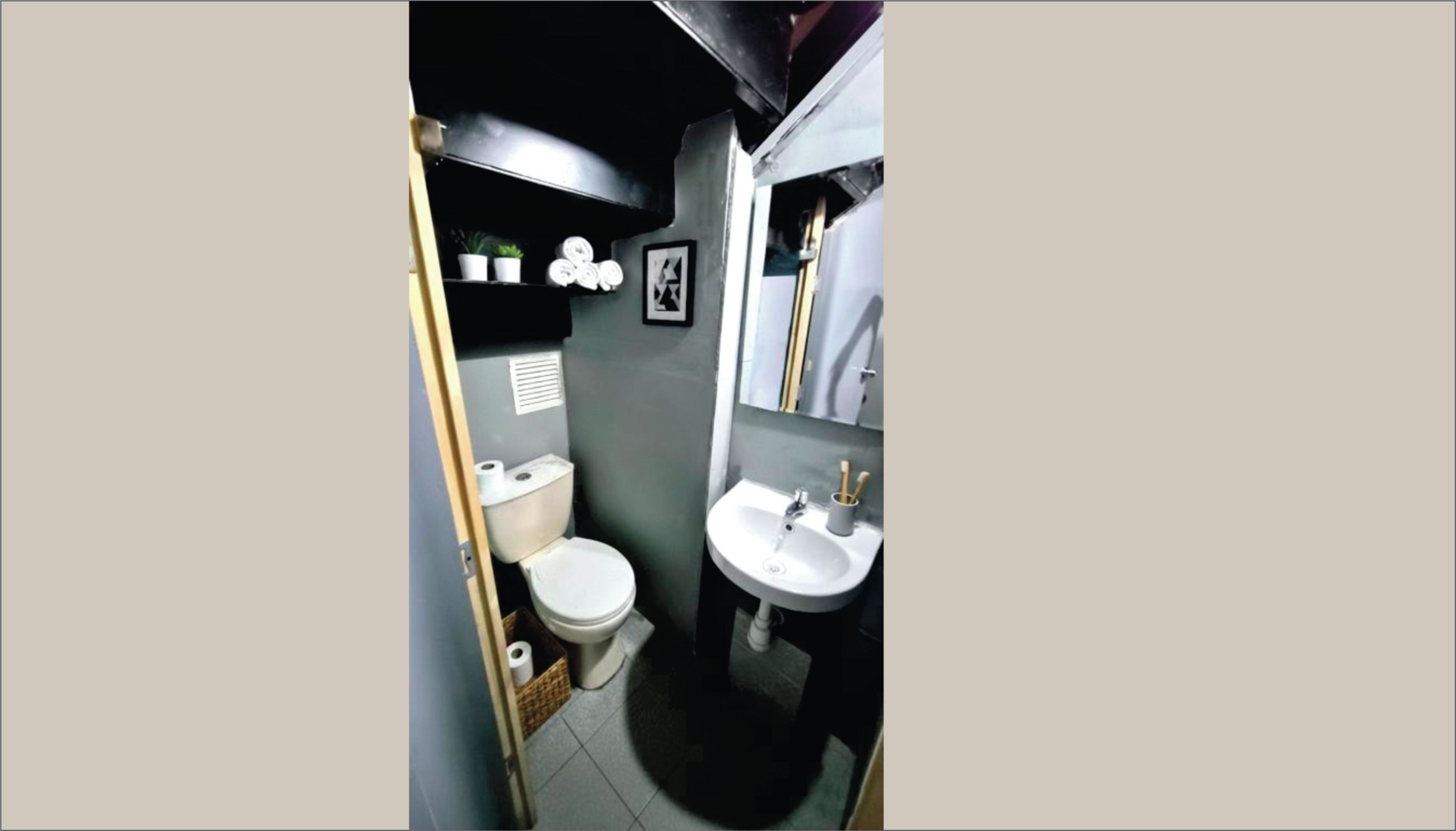 Apartamento económico, 2 habitaciones, baño privado | Baño