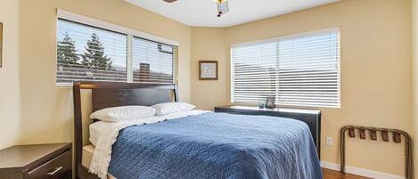 Desk, iron/ironing board, travel crib, WiFi