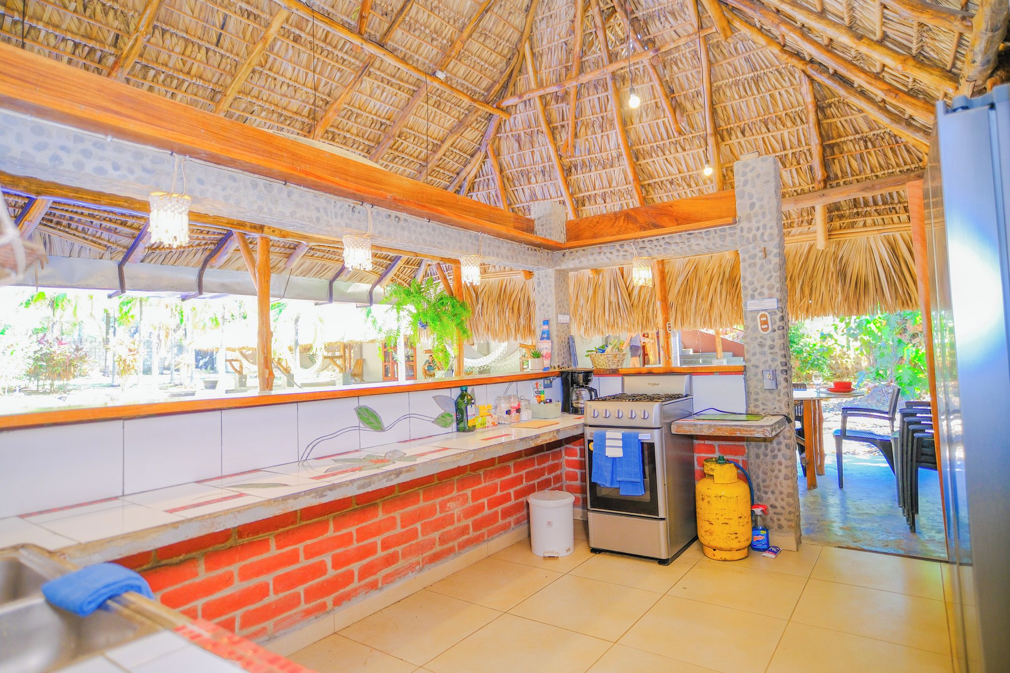House, Garden View | Private kitchen | Fridge, microwave, oven, stovetop