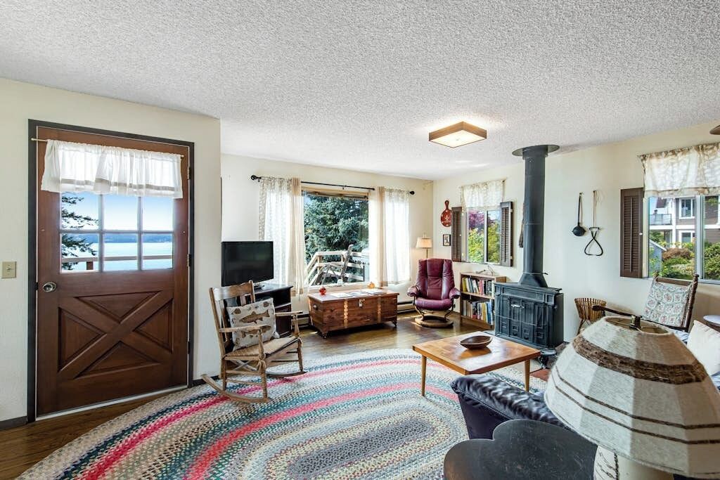 Large 2br Oceanfront - Deck - Firepit - Washer Dryer - 오크 하버