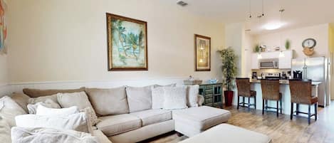 TV, DVD player, offices