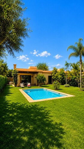 Villa Atlas Agadir with a garden and private pool