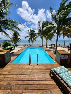 Pool - Placencia Belize TWO cabanas on the sea with a pool! (Placencia)