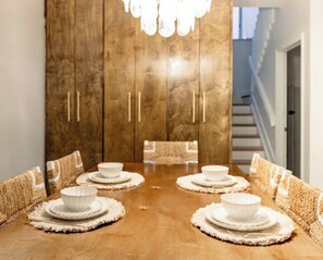 Dining - King Bed Primary • Spacious Boutique Stay (Homestead)