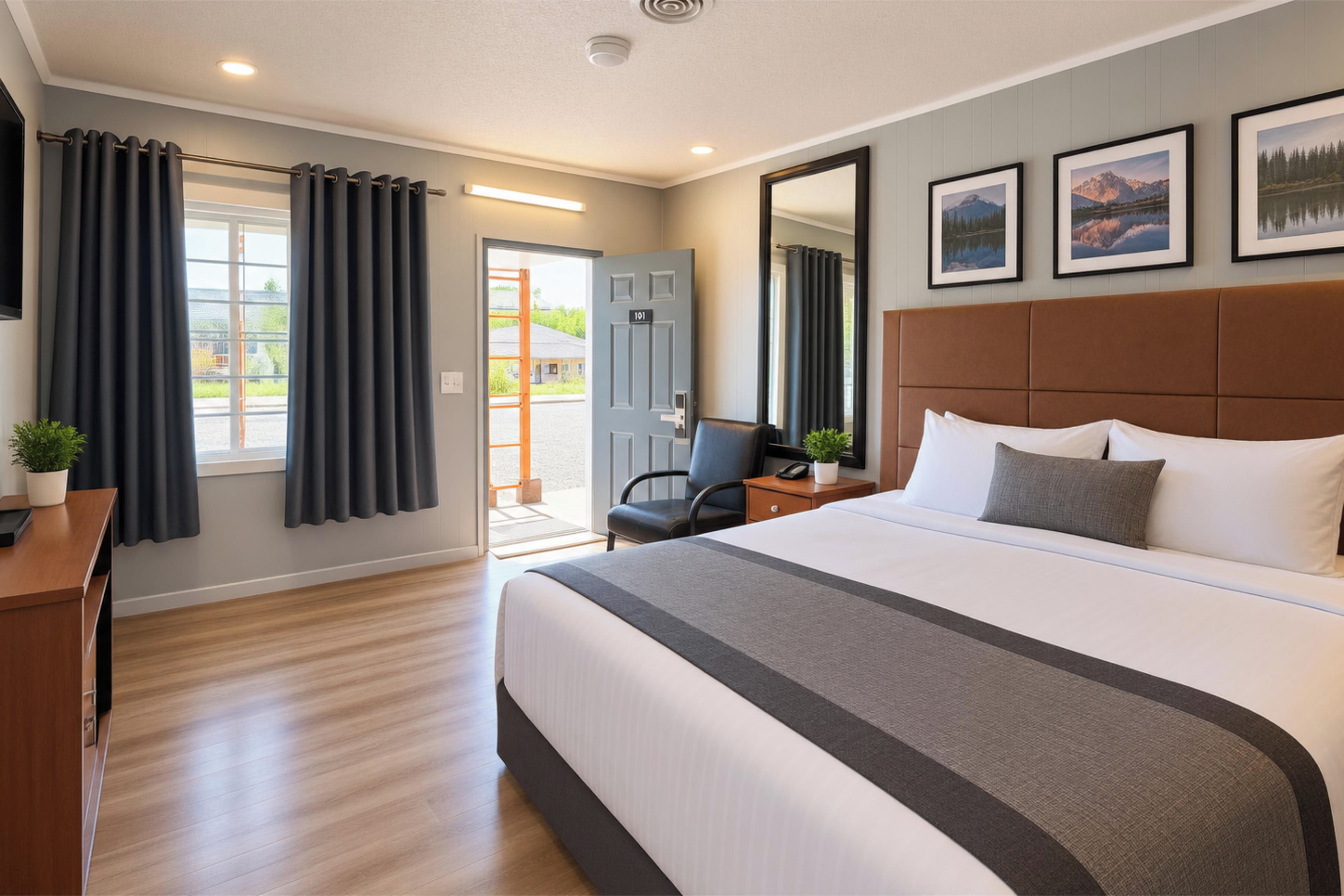 Room, 1 King Bed | Desk, WiFi (free), bed sheets