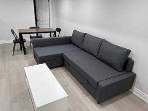 Living area - Charming Basement Suite | Near Airport & Wonderland (Brampton)