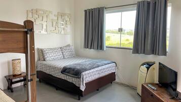 Desk, iron/ironing board, WiFi (free), bed sheets