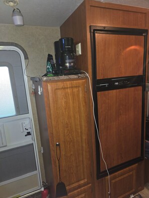 Interior - Cozy 1-bed recreational vehicle with AC (Otterbein)
