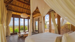 Biệt thự Deluxe, 2 phòng ngủ, quang cảnh một góc biển | Két bảo mật tại phòng, màn/rèm cản sáng 
