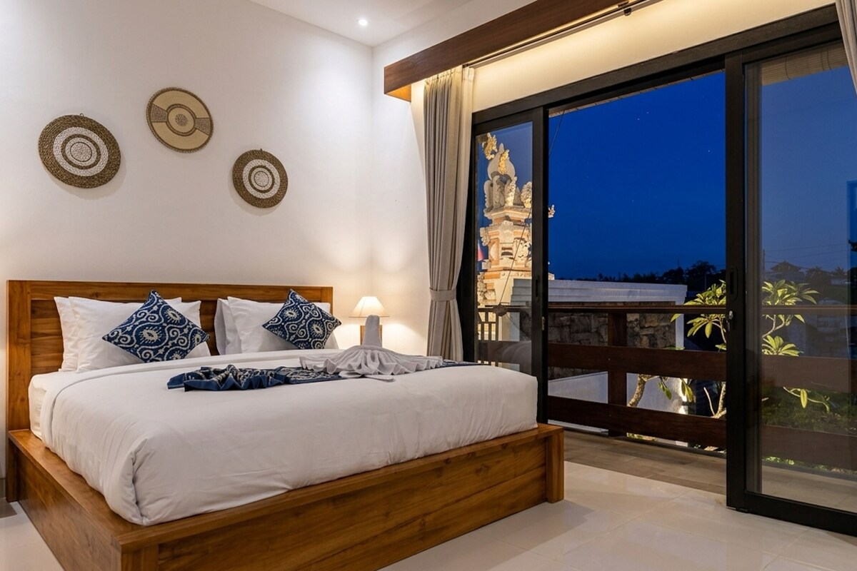 Deluxe tweepersoonskamer, balkon | Wifi, beddengoed