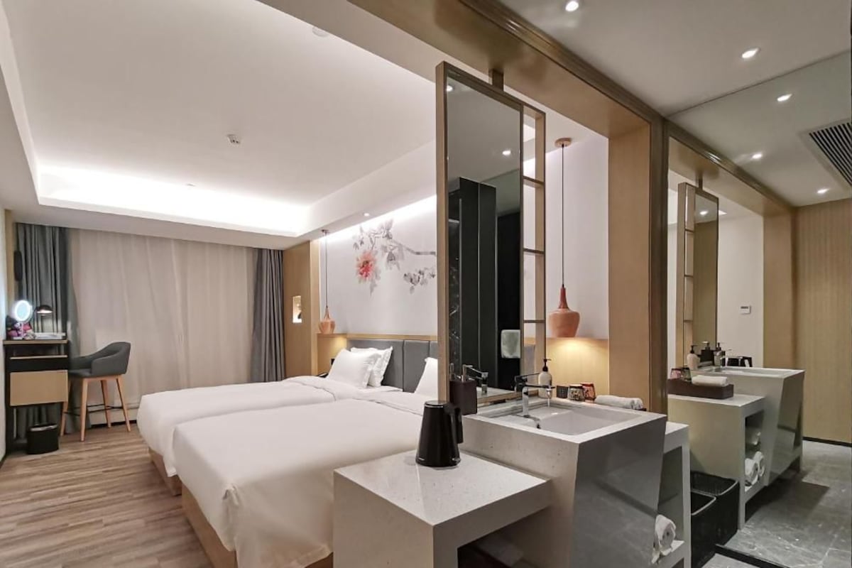 In-room safe, blackout curtains, soundproofing, iron/ironing board