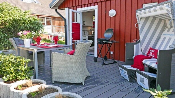 Outdoor dining - Holiday home with 1 bedroom (Grödersby)