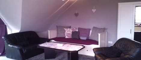 Smart TV, DVD player, books