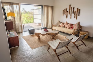 Living area - KAAV Safari Lodge  (N Belathur)