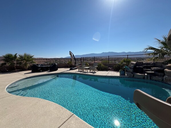 Pool - Mesquite 3BR Home | Private Pool + Slide | Free Activities | Views (Mesquite)