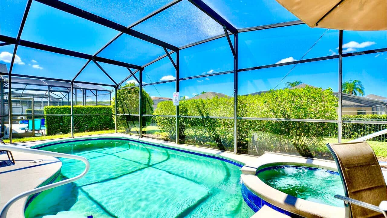 A heated pool