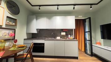 Apartment (2 Bedrooms) | Private kitchen | Espresso maker, microwave, stovetop, dishwasher