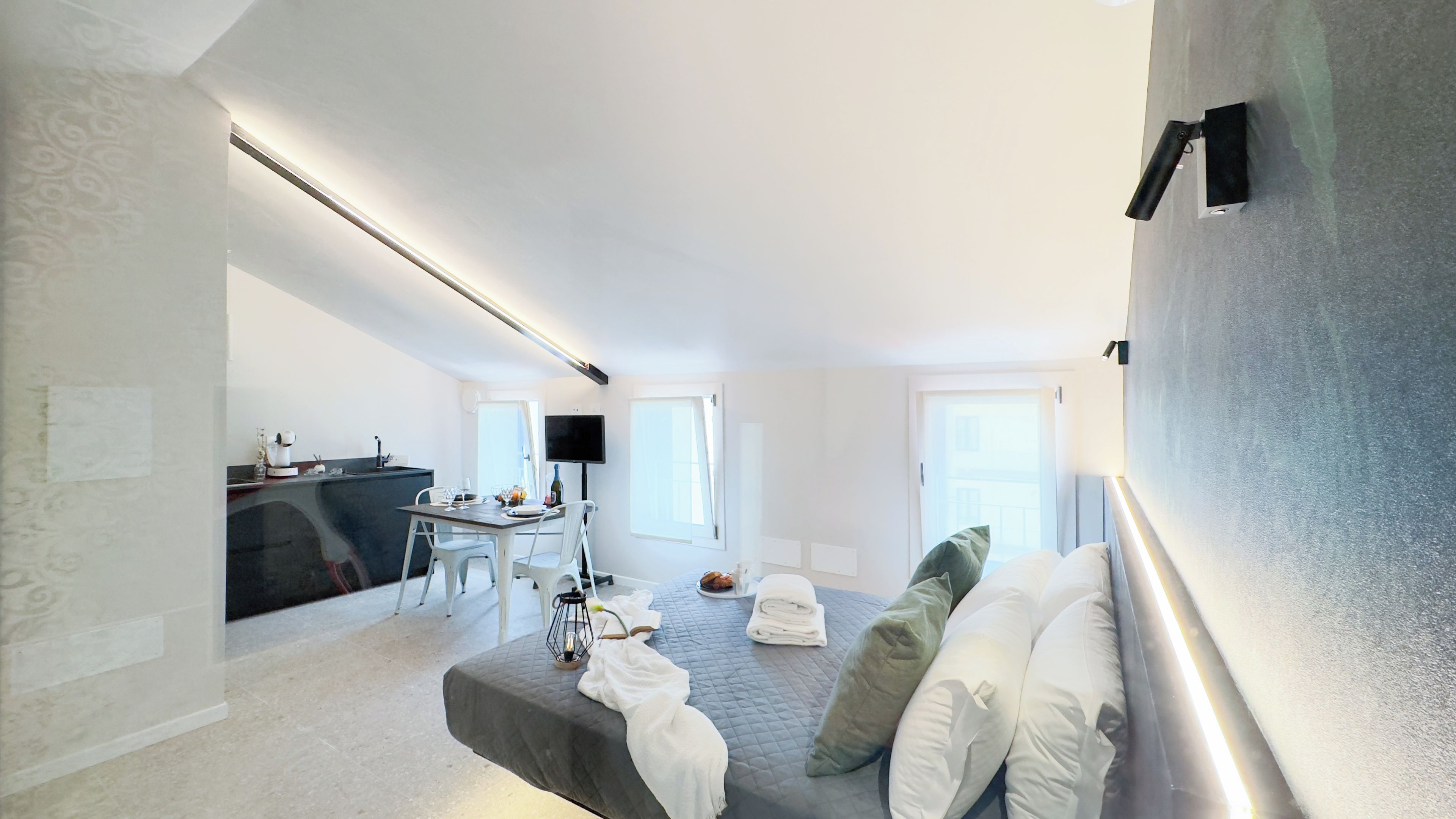 스튜디오 (0 Bedroom) | 전용 간이 주방 | 에스프레소 메이커, 전자레인지, 전기 주전자, 유아용 의자