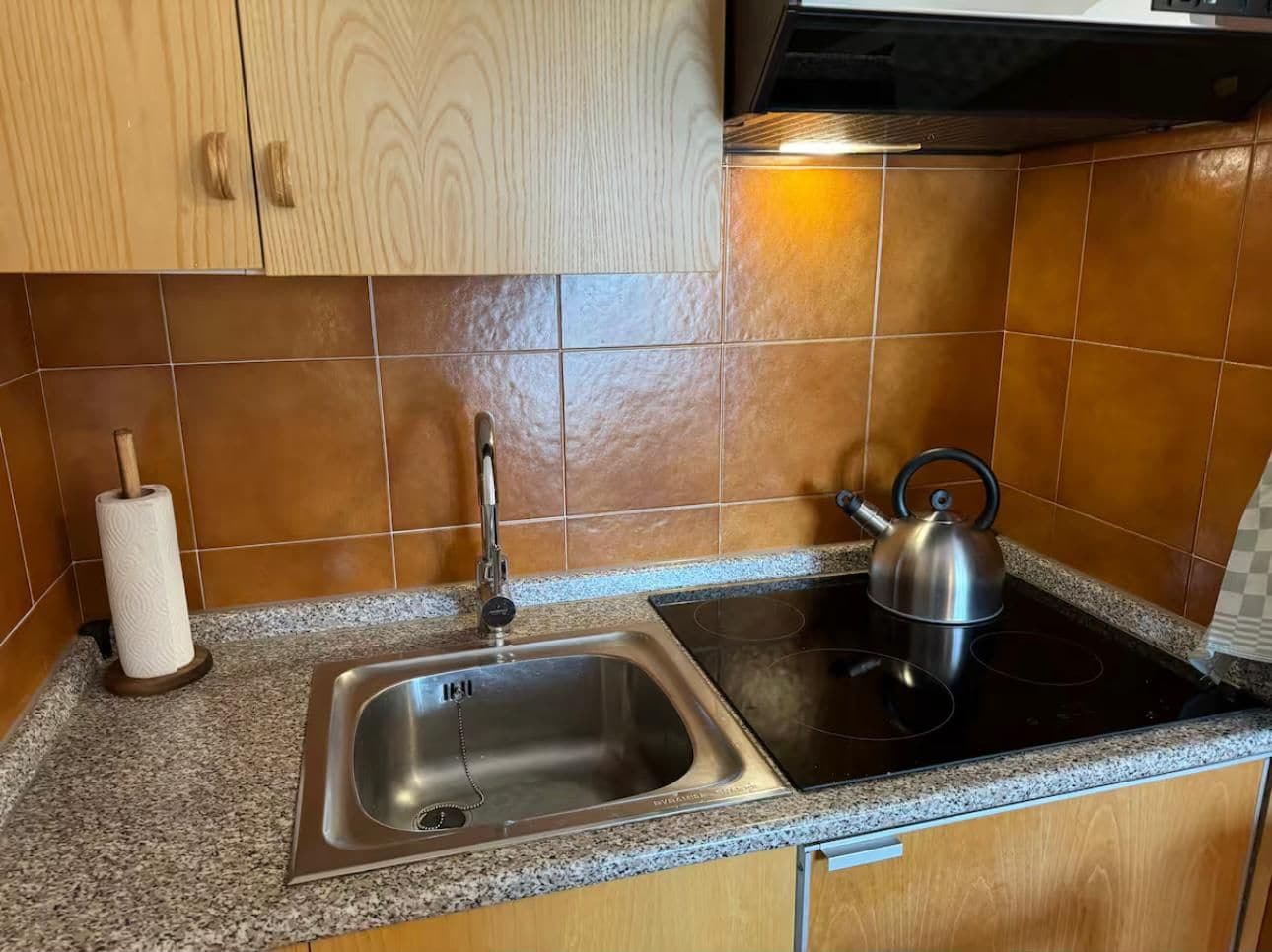 Studio (0 Bedroom) | Private kitchen | Stovetop, electric kettle, highchair, cookware/dishes/utensils
