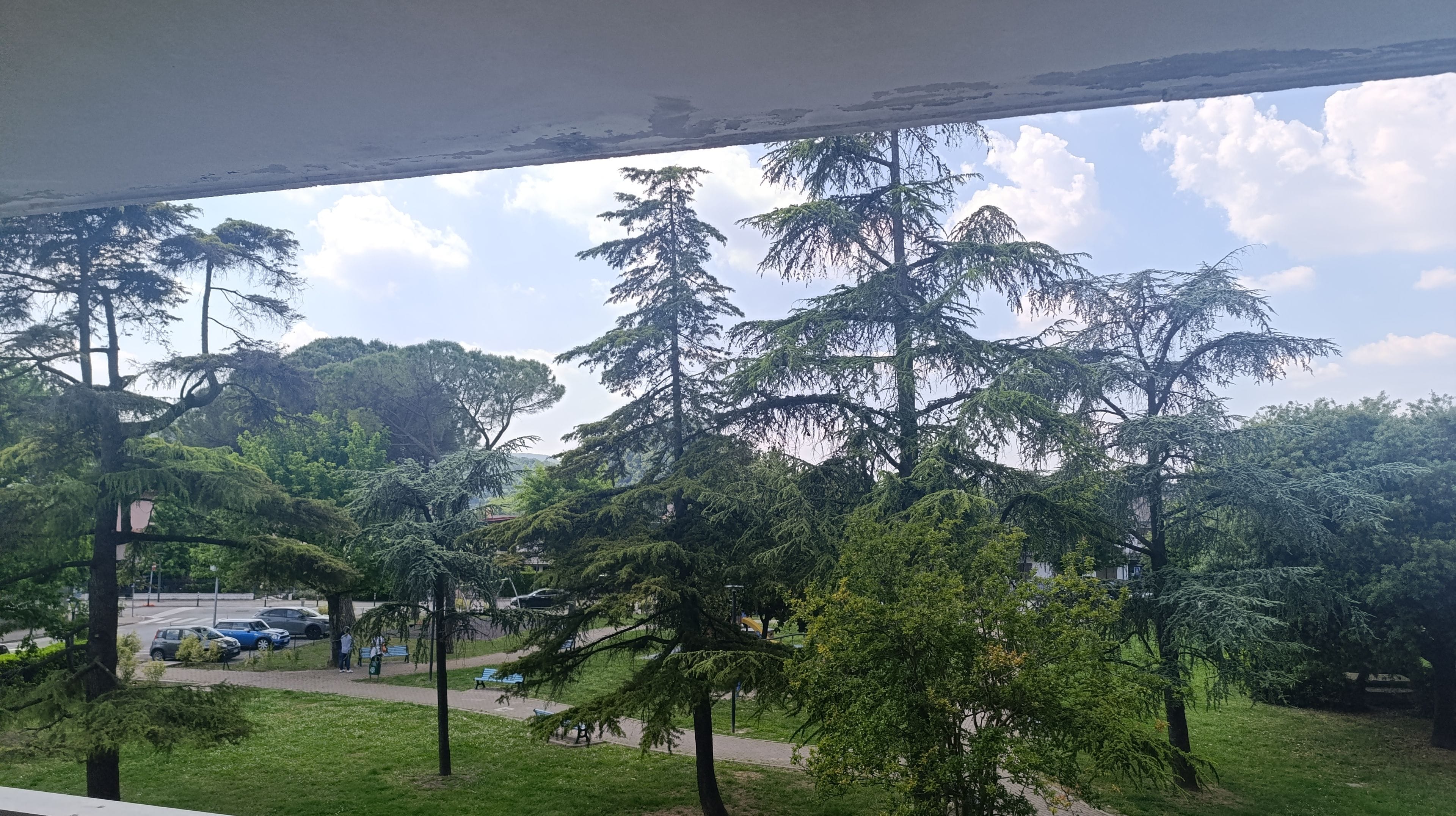 Blick von der Unterkunft