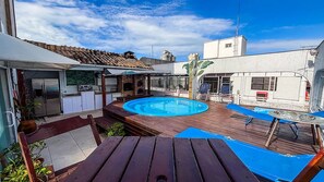 Deluxe Apartment | Outdoor dining - SHB Cobertura e Piscina Privativa  (GUARUJÁ)