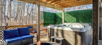 Neon & Pop Retro Cabin w/ Sauna and Hot Tub 






Neon & Pop