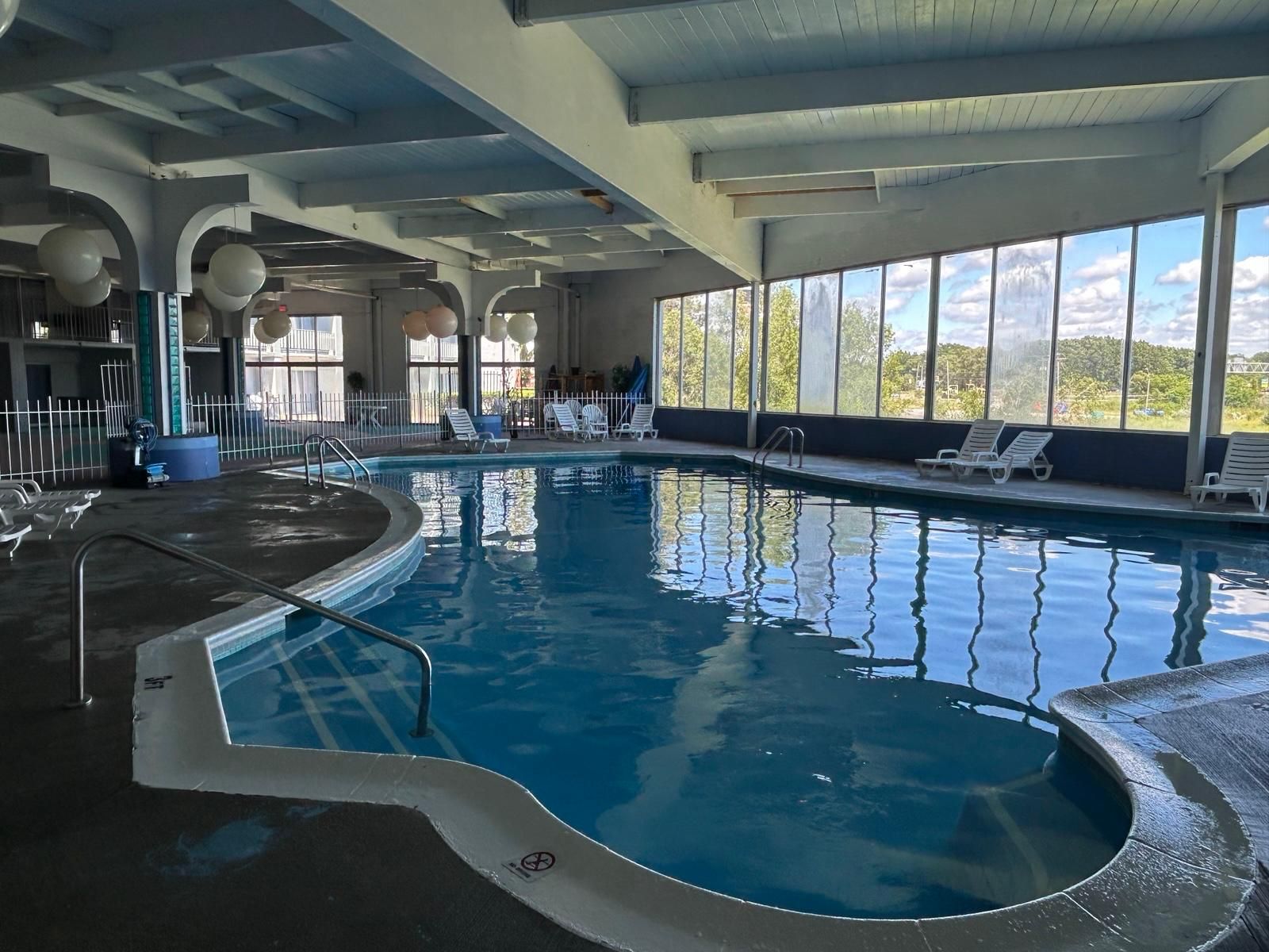 Indoor pool, a heated pool